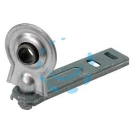 SUPPORTO A SFERA CON ZANCA A MURARE PER AVVOLGIBILI - mm.26x120
