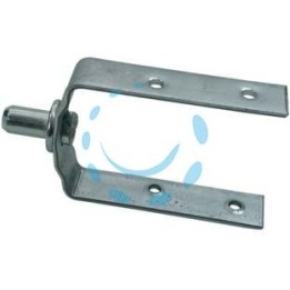 FORCELLA CON PERNO PER RULLO LEGNO PER AVVOLGIBILI - perno ø mm.12, mm.58x120