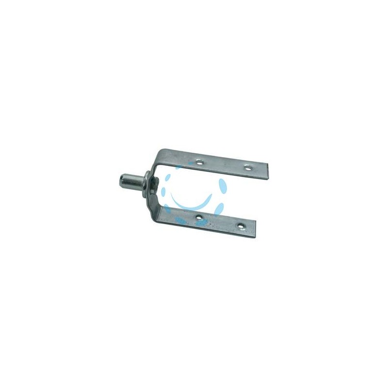 FORCELLA CON PERNO PER RULLO LEGNO PER AVVOLGIBILI - perno ø mm.12, mm.58x120