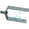 FORCELLA CON PERNO PER RULLO LEGNO PER AVVOLGIBILI - perno ø mm.12, mm.58x120