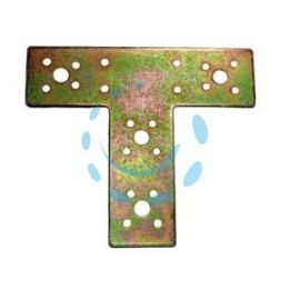PIASTRA DI GIUNZIONE A "T" ART.854 - mm.40x95x150 - spessore mm.2,5