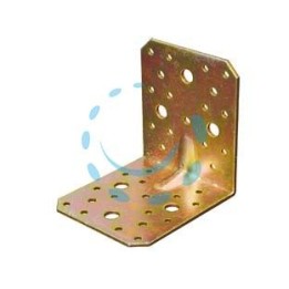 PIASTRA DI GIUNZIONE PIEGATA AD ANGOLO PESANTE ART.794 - mm.90x100x3 spess.
