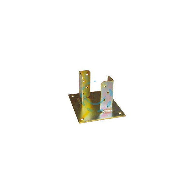 SUPPORTO A PAVIMENTO CON PIASTRA PER TRAVE ART.840 - base mm.150x150x4 spess. - trave mm.70x70x130h.