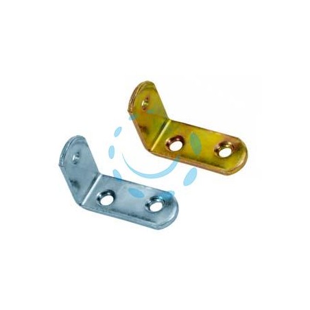 MENSOLINA REGGIPIANI A SQUADRA - mm.35x25 - piatto mm.15x2 - zincato giallo (624)
