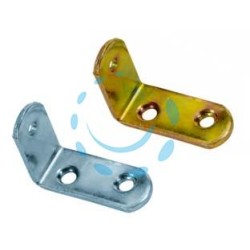MENSOLINA REGGIPIANI A SQUADRA - mm.30x20 - piatto mm.12x2 - nichelato (623)