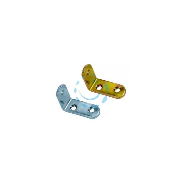 MENSOLINA REGGIPIANI A SQUADRA - mm.30x20 - piatto mm.12x2 - nichelato (623)
