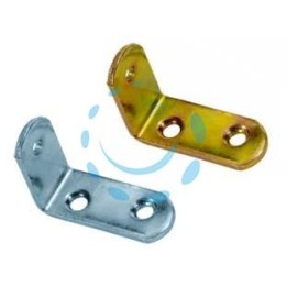 MENSOLINA REGGIPIANI A SQUADRA - mm.35x25 - piatto mm.15x2 - nichelato (624)