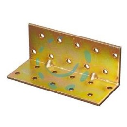 PIASTRA DI GIUNZIONE AD ANGOLO PESANTE LARGHEZZA MM.100 - mm.80x80x100