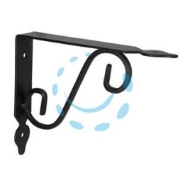 MENSOLE ORNAMENTALI BRACKETS EXTRA STRONG NERE - mm.230x30x175h. (9"x7")