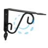 MENSOLE ORNAMENTALI BRACKETS EXTRA STRONG NERE - mm.230x30x175h. (9"x7")