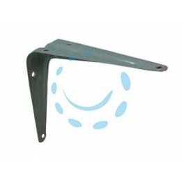 MENSOLA NERVATA - mm.125x150 colore grigio