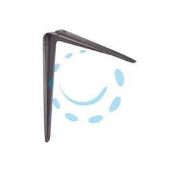 MENSOLA NERVATA - mm.125x150 colore grigio