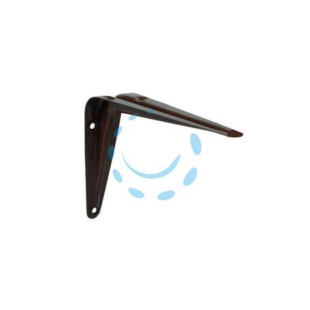 MENSOLA ACCIAIO NERVATA MARRONE - mm.125x150