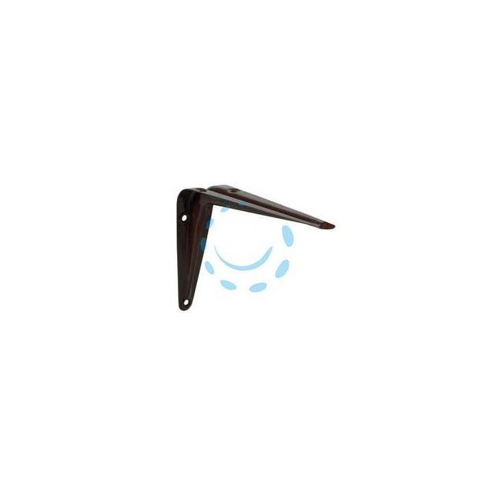 MENSOLA ACCIAIO NERVATA MARRONE - mm.125x150