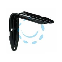 MENSOLA "EUROPA" NERA - mm.200x38x140h. colore nero