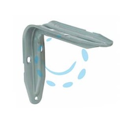 MENSOLA "EUROPA" ARGENTO - mm.200x38x140h. colore argento