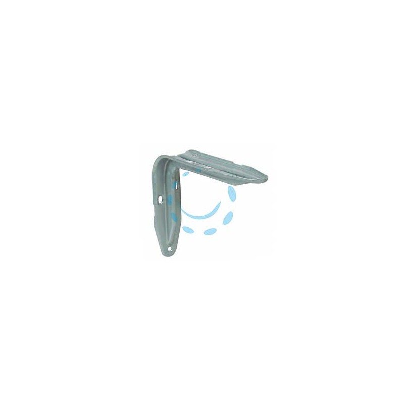 MENSOLA "EUROPA" ARGENTO - mm.200x38x140h. colore argento