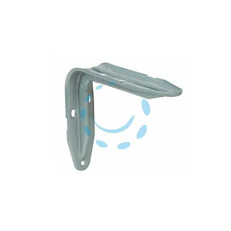 MENSOLA "EUROPA" ARGENTO - mm.200x38x140h. colore argento