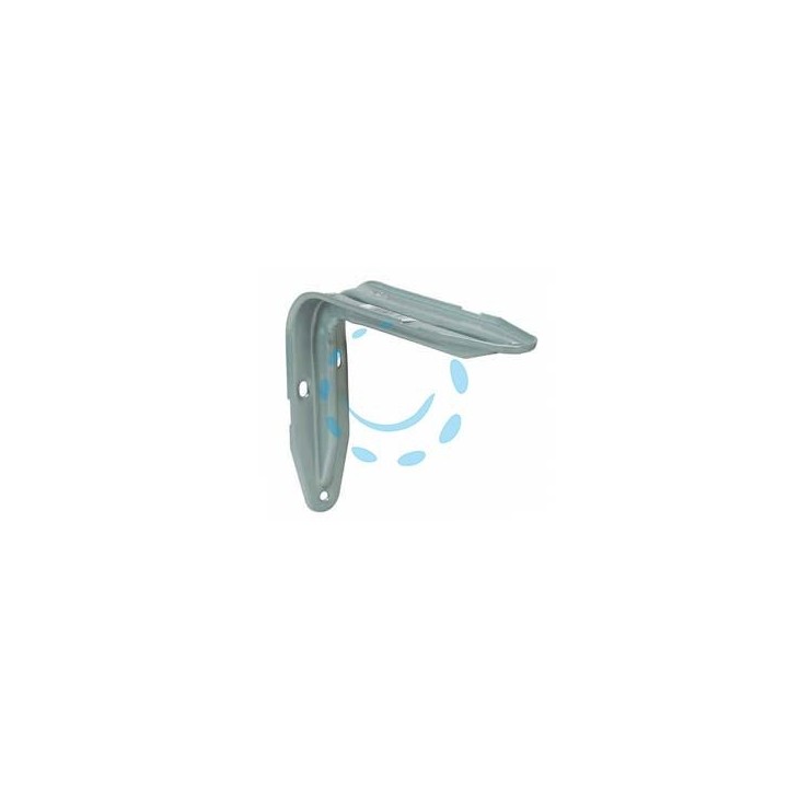 MENSOLA "EUROPA" ARGENTO - mm.200x38x140h. colore argento