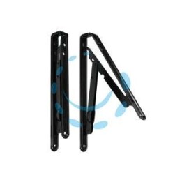 MENSOLE PIEGHEVOLI NERE - mm.200x200 colore nero