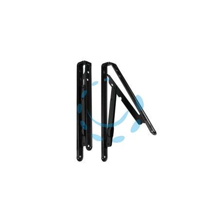 MENSOLE PIEGHEVOLI NERE - mm.200x200 colore nero