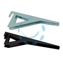 MENSOLE REGGIPIANO PER CREMAGLIERA - mm.150 bianco portata kg.50