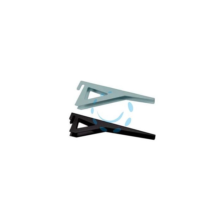 MENSOLE REGGIPIANO PER CREMAGLIERA - mm.220 bianco portata kg.40