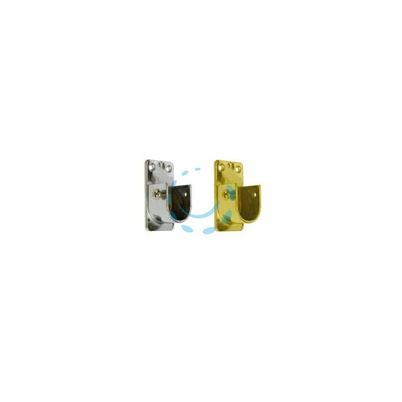 REGGITUBO LATERALE OVALE PER ARMADIO - mm.15x30, cromato