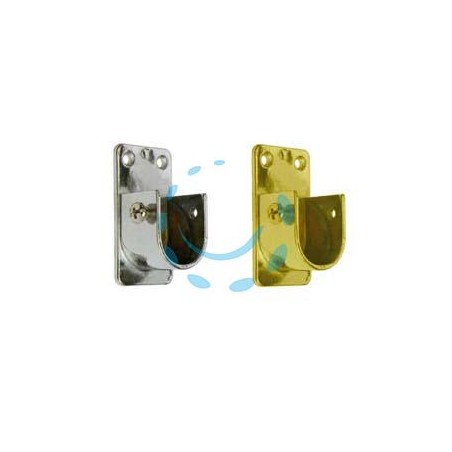 REGGITUBO LATERALE OVALE PER ARMADIO - mm.15x30, cromato