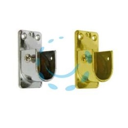 REGGITUBO LATERALE OVALE PER ARMADIO - mm.15x30, oro lucido