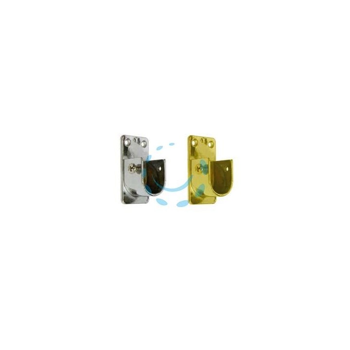 REGGITUBO LATERALE OVALE PER ARMADIO - mm.15x30, oro lucido