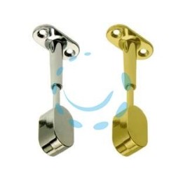 REGGITUBO FINALE REGOLABILE OVALE PER ARMADIO - mm.15x30, cromato