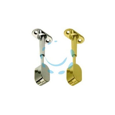 REGGITUBO FINALE REGOLABILE OVALE PER ARMADIO - mm.15x30, cromato