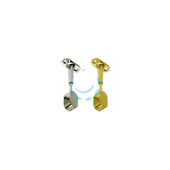 REGGITUBO FINALE REGOLABILE OVALE PER ARMADIO - mm.15x30, cromato