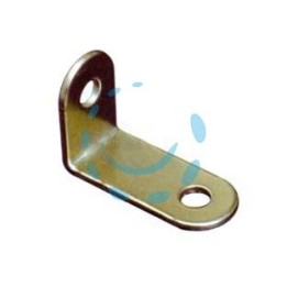 MENSOLINA REGGIPIANO AD ANGOLO - mm.23,5x34 in acciaio ottonato