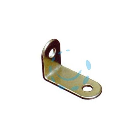 MENSOLINA REGGIPIANO AD ANGOLO - mm.23,5x34 in acciaio ottonato