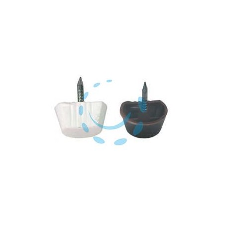 MENSOLINA CON CHIODO - in plastica bianca