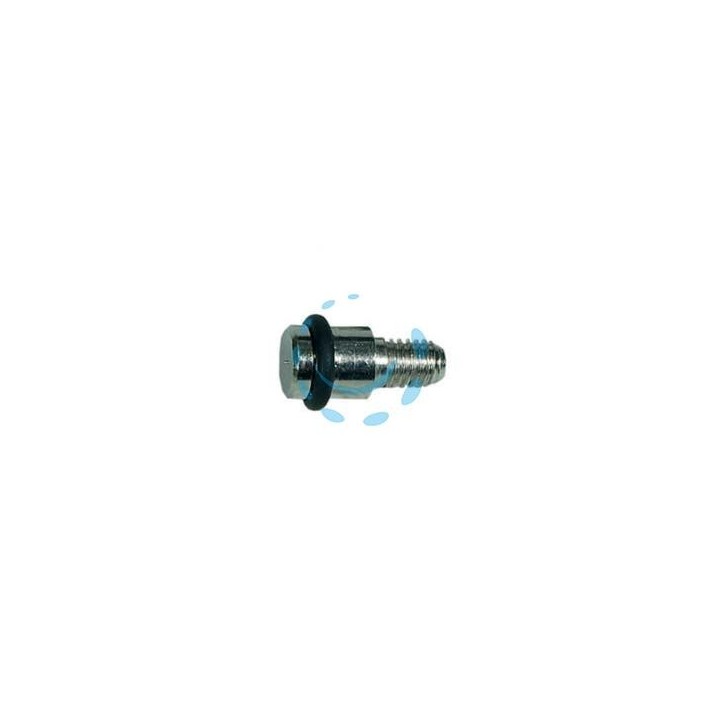 MENSOLINA REGGIPIANO TONDA FILETTATA CON GOMMINO - ø mm.8 con filetto ø mm.5 MA in ottone nichelato