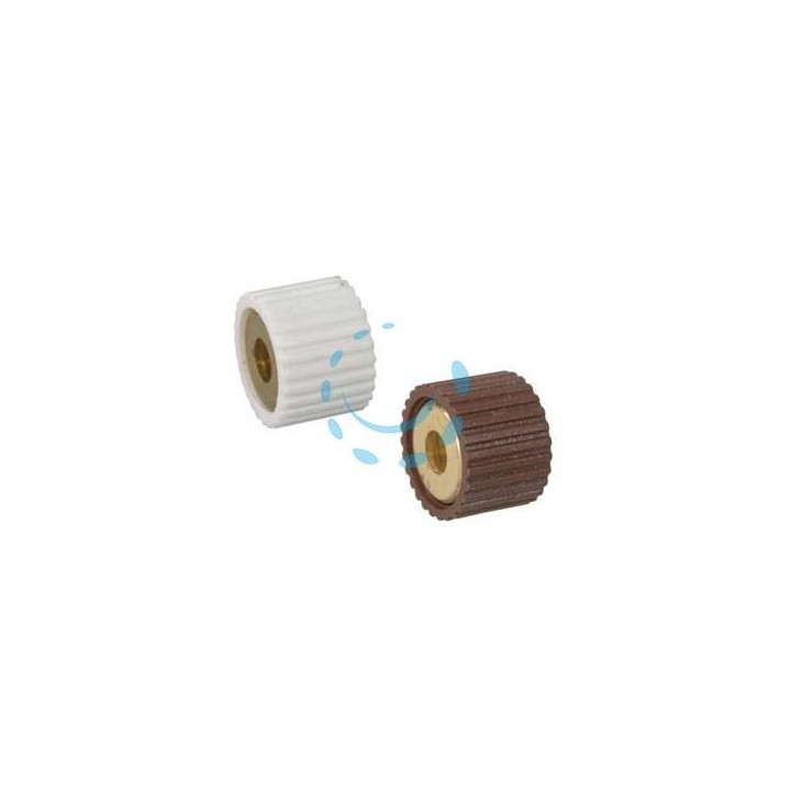 MENSOLE CILINDRICHE FORATE IN OTTONE - marrone