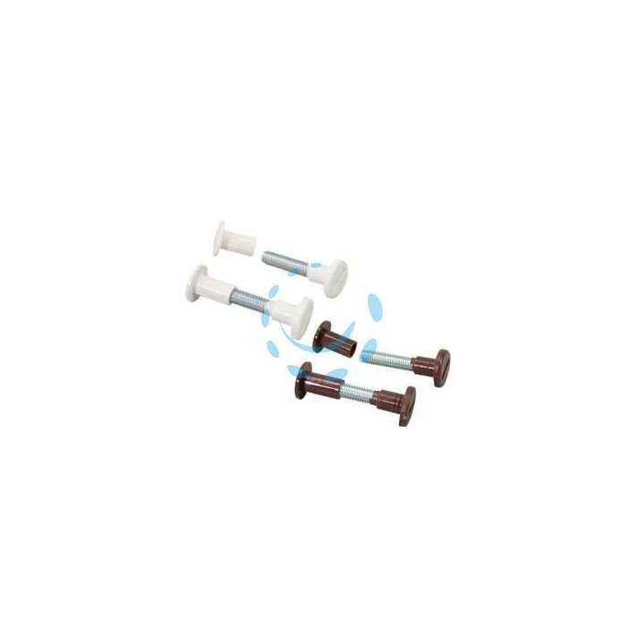 VITI DI GIUNZIONE IN NYLON E ACCIAIO ZINCATO - lunghezza mm.30/40 bianche