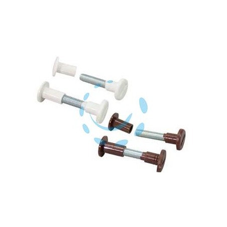 VITI DI GIUNZIONE IN NYLON E ACCIAIO ZINCATO - lunghezza mm.30/40 marroni