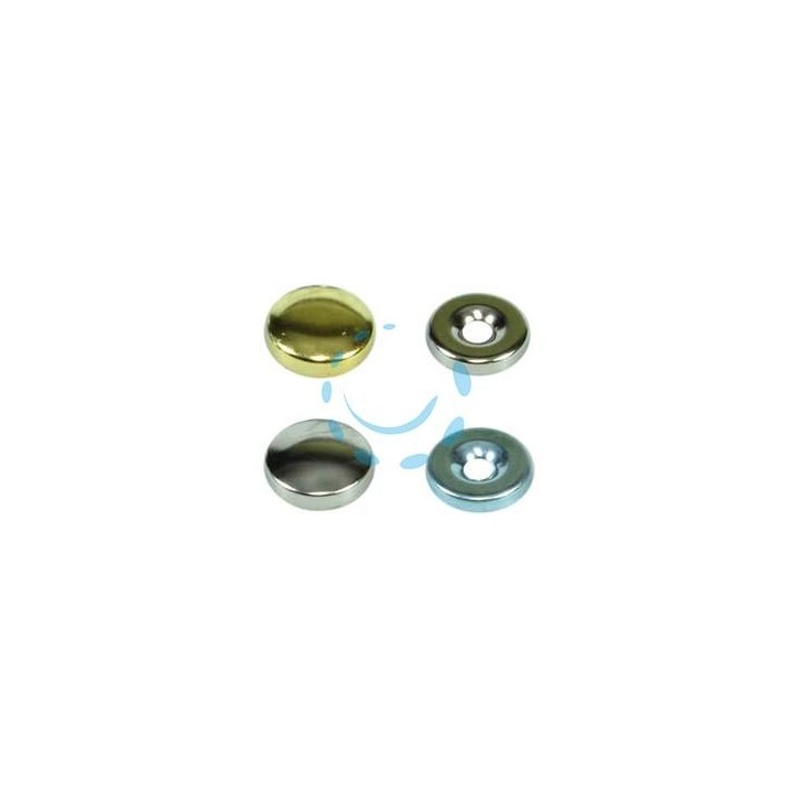 BORCHIE COPRIVITI BOMBATE - ø mm.14 ottone lucido