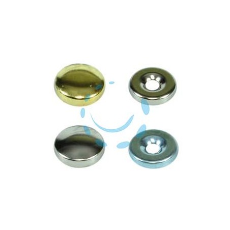 BORCHIE COPRIVITI BOMBATE - ø mm.16 ottone nichelato