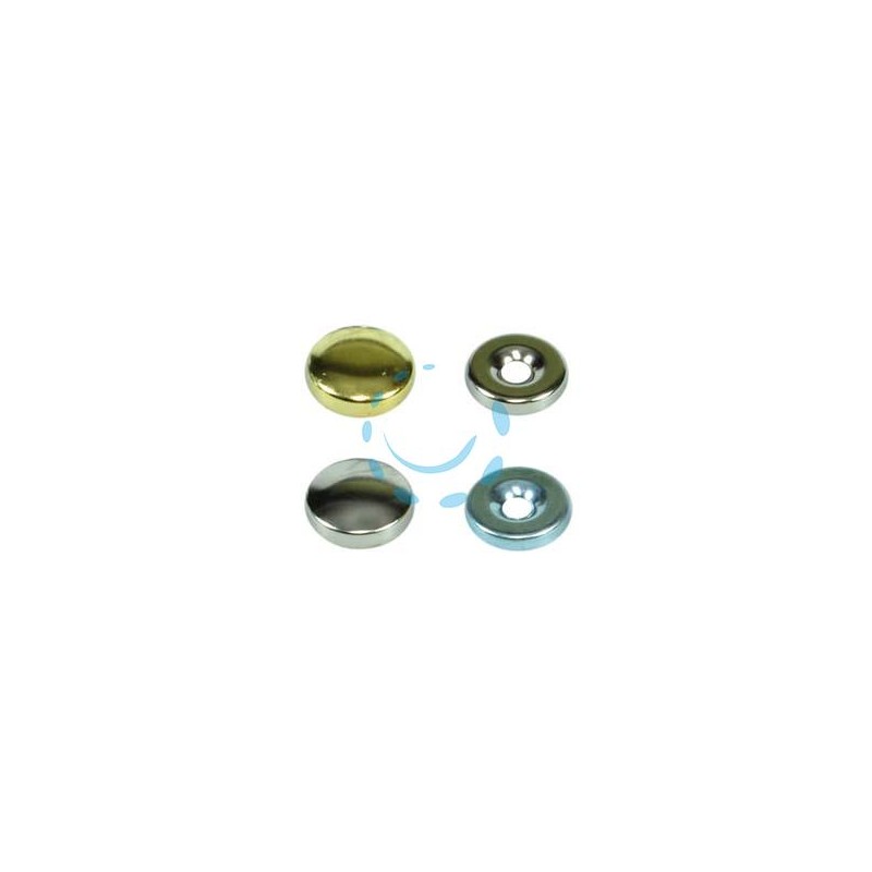 BORCHIE COPRIVITI BOMBATE - ø mm.18 ottone nichelato