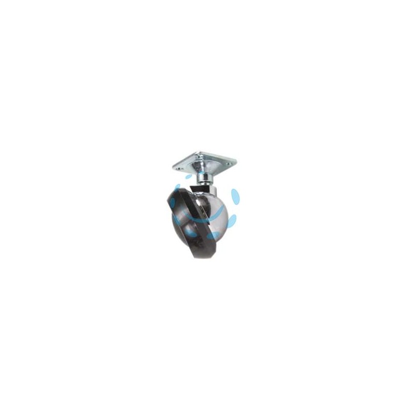 RUOTE MEZZA SFERA CON PIASTRA - ø mm.42 piastra mm.28x28