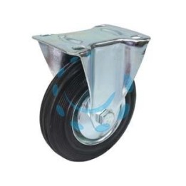 RUOTE INDUSTRIALI FISSE CON PIASTRA - ø mm.125 piastra mm.115x85