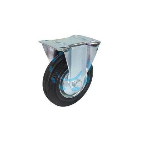 RUOTE INDUSTRIALI FISSE CON PIASTRA - ø mm.125 piastra mm.115x85
