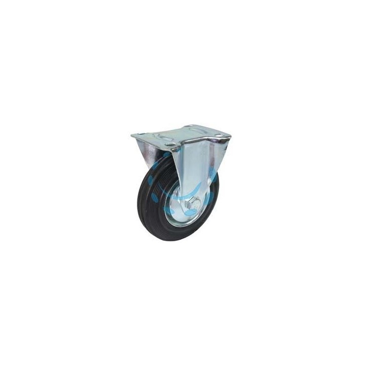 RUOTE INDUSTRIALI FISSE CON PIASTRA - ø mm.125 piastra mm.115x85