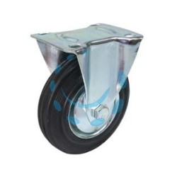 RUOTE INDUSTRIALI FISSE CON PIASTRA - ø mm.200 piastra mm.135x110