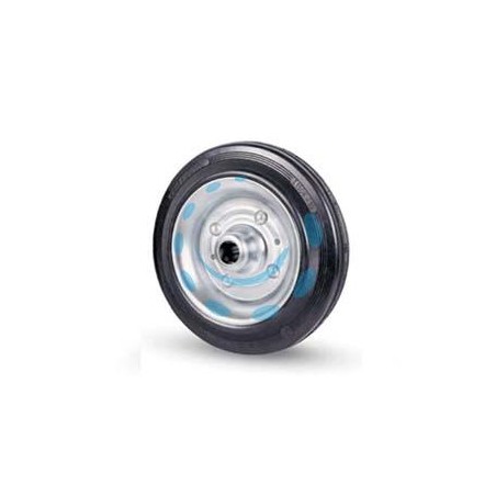 RUOTE INDUSTRIALI IN GOMMA "112" - ø mm.80x25 - foro ø mm.12 port. Kg.50